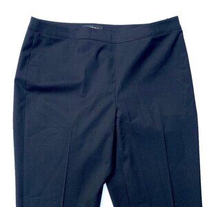 Women’s Lafayette 148 NY Stretch Wool Bleeker Straight Leg Pants Black Size 4